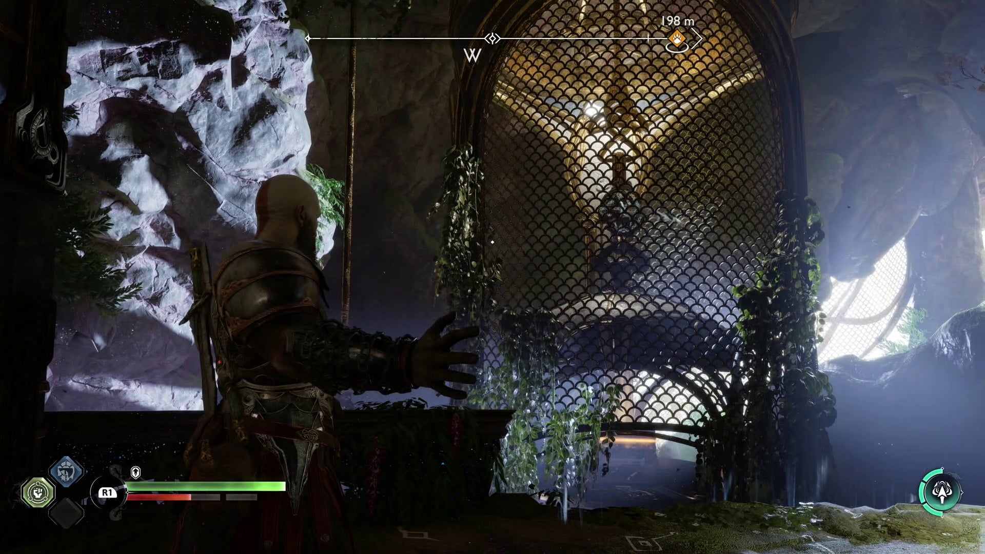 God of War Ragnarök how to solve Alfheim Temple of Light white marble